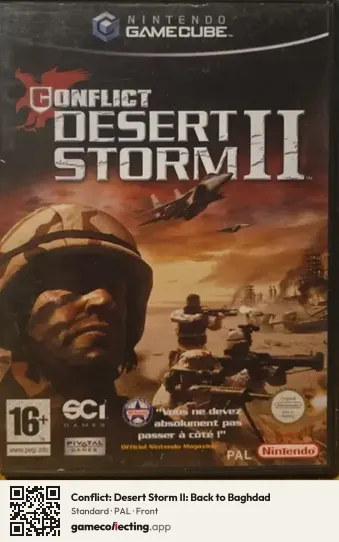 Conflict: Desert Storm II: Back to Baghdad Nintendo GameCube, PAL box front
