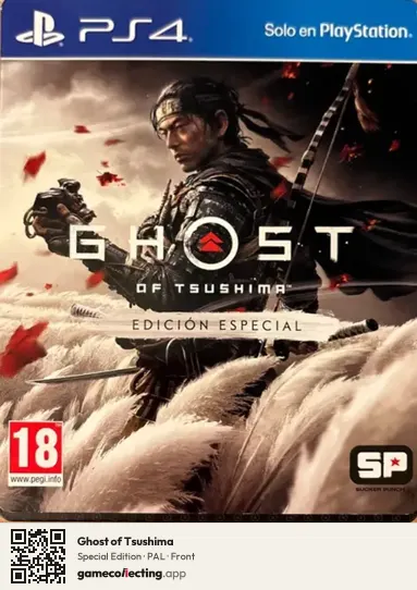 Ghost of Tsushima PlayStation 4, PAL box front