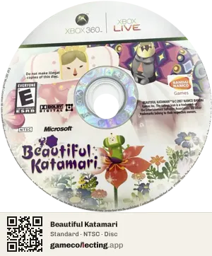 Beautiful Katamari Xbox 360, NTSC disc