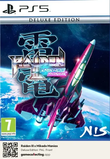 Raiden III x Mikado Maniax PlayStation 5, PAL box front