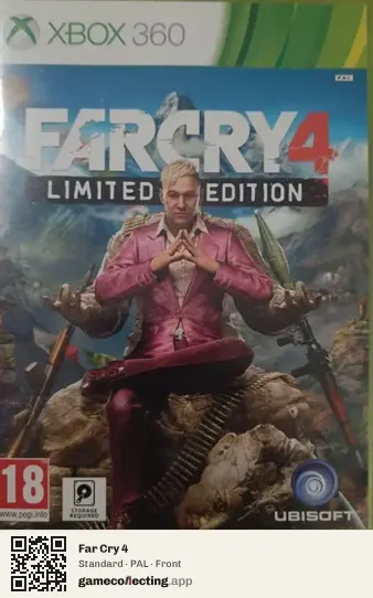 Far Cry 4 Xbox 360, PAL box front