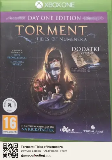 Torment: Tides of Numenera Xbox One, Poland box front