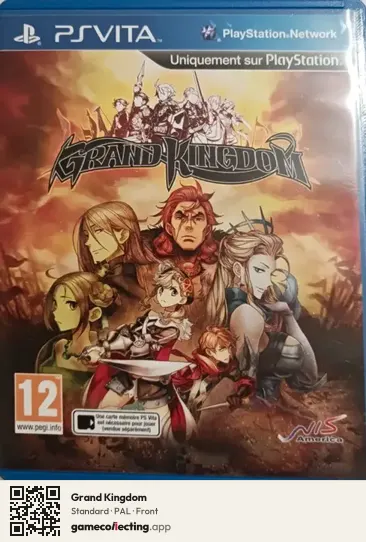 Grand Kingdom PlayStation Vita, PAL box front