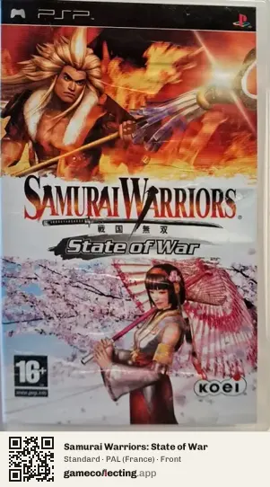 Samurai Warriors: State of War PlayStation Portable, France box front