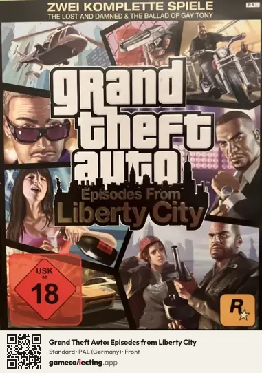 Grand Theft Auto: Episodes from Liberty City Xbox 360, Germany box front