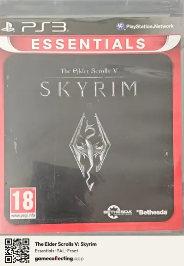 The Elder Scrolls V: Skyrim PlayStation 3, PAL box front