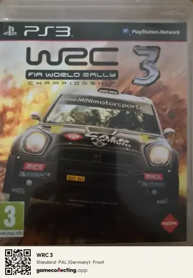 WRC 3 PlayStation 3, Germany box front