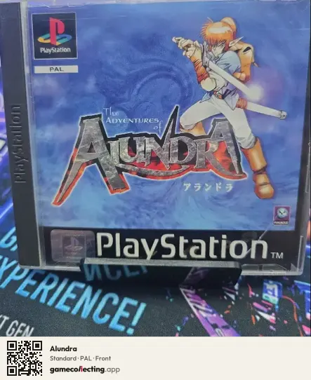 Alundra PlayStation, PAL box front