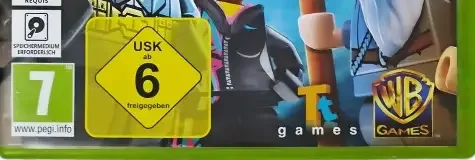 LEGO Dimensions, the USK square on its front