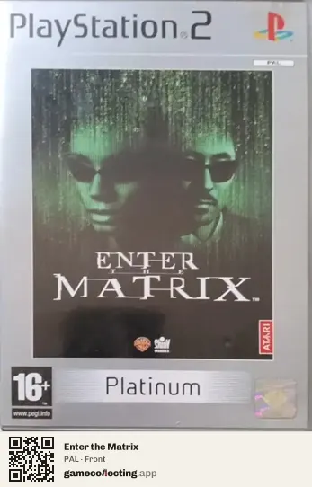 Enter the Matrix PlayStation 2, PAL box front