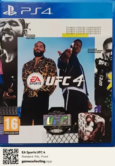 EA Sports UFC 4 PlayStation 4, PAL box front