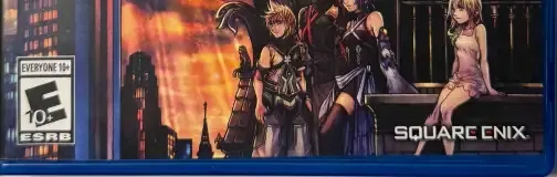 Kingdom Hearts III, the ESRB box on its front