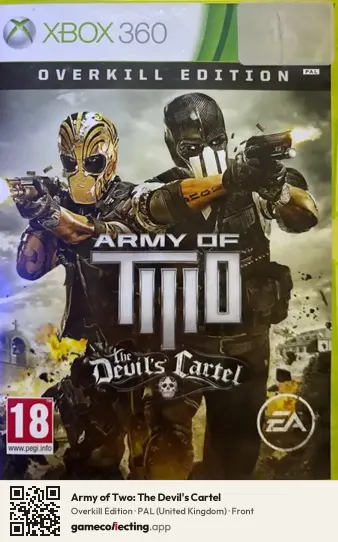 Army of Two: The Devil's Cartel Xbox 360, United Kingdom box front