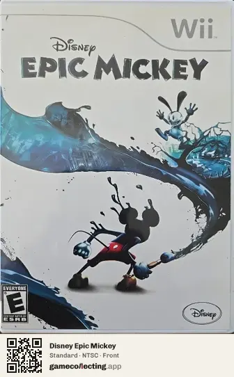 Disney Epic Mickey Nintendo Wii, NTSC box front