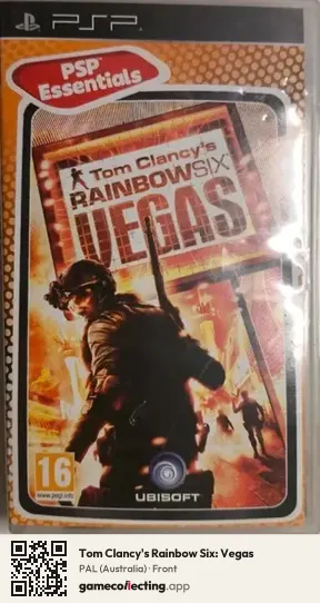 Tom Clancy's Rainbow Six: Vegas PlayStation Portable, Australia box front