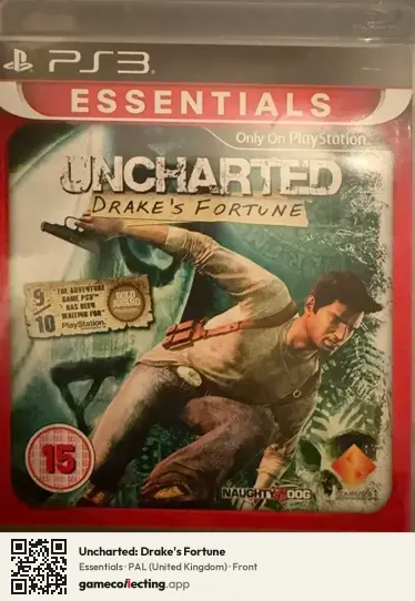 Uncharted: Drake's Fortune PlayStation 3, United Kingdom box front