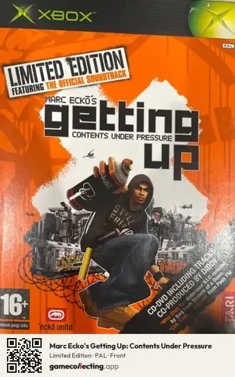 Marc Ecko's Getting Up: Contents Under Pressure Xbox, PAL box front