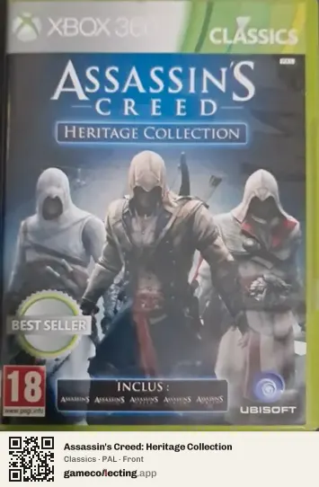 Assassin's Creed: Heritage Collection Xbox 360, PAL box front