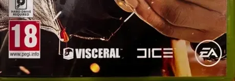 Battlefield Hardline, the PEGI square on its front