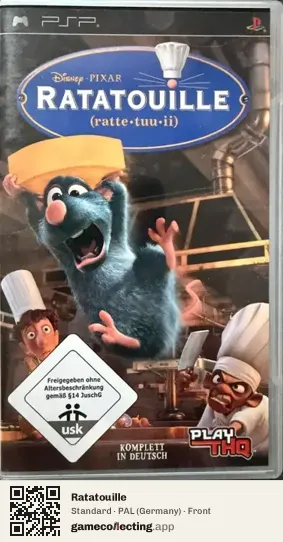 Ratatouille PlayStation Portable, Germany box front