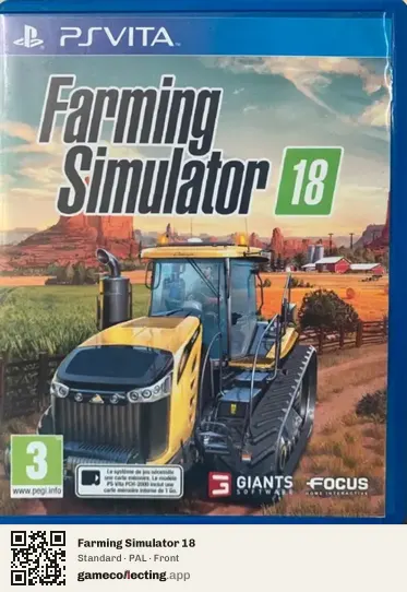 Farming Simulator 18 PlayStation Vita, PAL box front