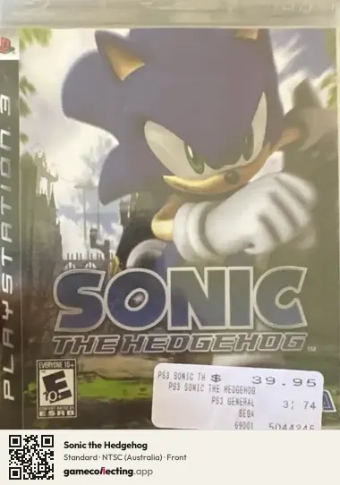 Sonic the Hedgehog PlayStation 3, Australia box front