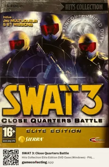 SWAT 3: Close Quarters Battle Computer, France box front