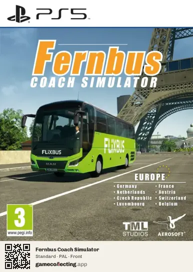 Fernbus Coach Simulator PlayStation 5, PAL box front