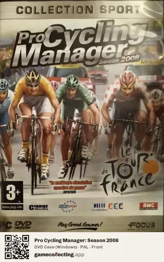 Pro Cycling Manager: Season 2008 Computer, PAL box front