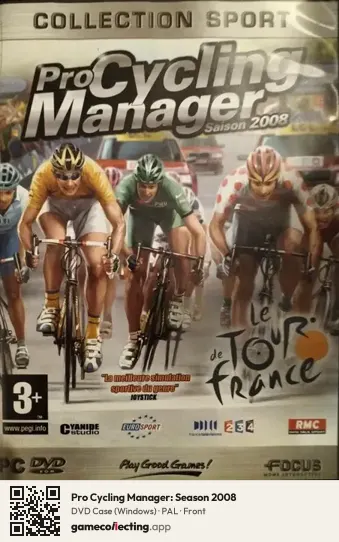 Pro Cycling Manager: Season 2008 Computer, PAL box front