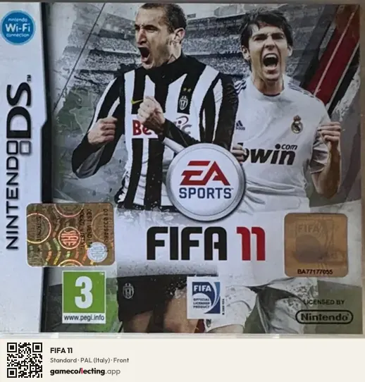 FIFA 11 Nintendo DS, Italy box front