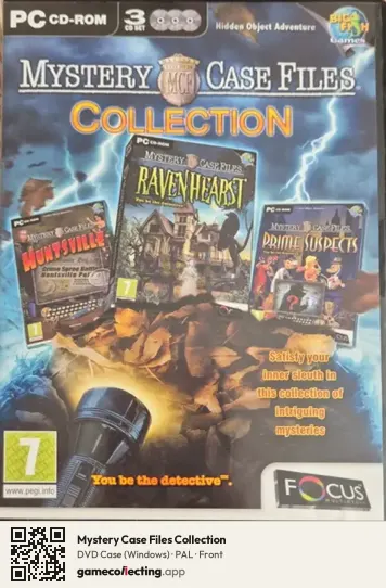 Mystery Case Files Collection Computer, PAL box front