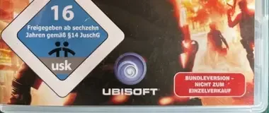 Tom Clancy's Rainbow Six: Vegas, the USK square on its front