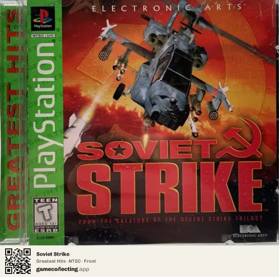 Soviet Strike PlayStation, NTSC box front