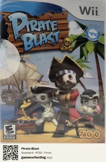 Pirate Blast Nintendo Wii, NTSC box front