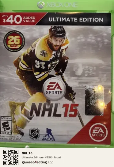 NHL 15 Xbox One, NTSC box front