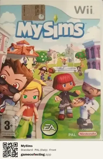 MySims Nintendo Wii, Italy box front