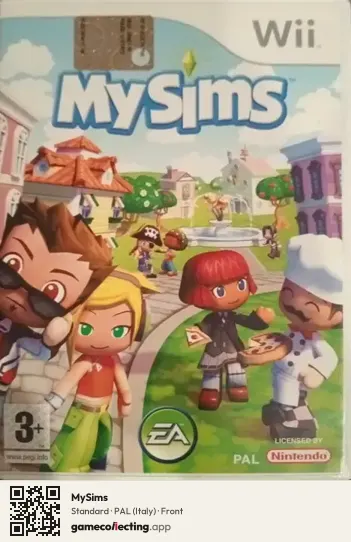 MySims Nintendo Wii, Italy box front