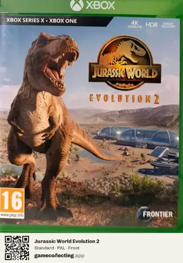 Jurassic World Evolution 2 Xbox Series X, PAL box front