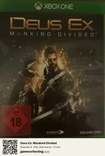 Deus Ex: Mankind Divided Xbox One, Germany box front