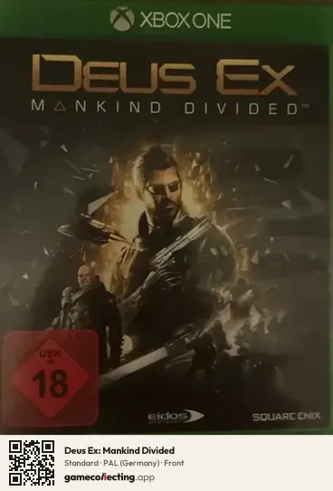 Deus Ex: Mankind Divided Xbox One, Germany box front