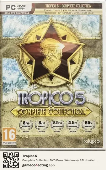 Tropico 5 Computer, United Kingdom box front