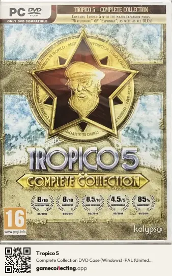 Tropico 5 Computer, United Kingdom box front