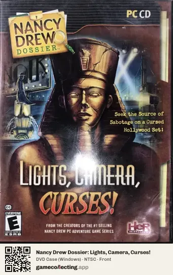 Nancy Drew Dossier: Lights, Camera, Curses! Computer, NTSC box front