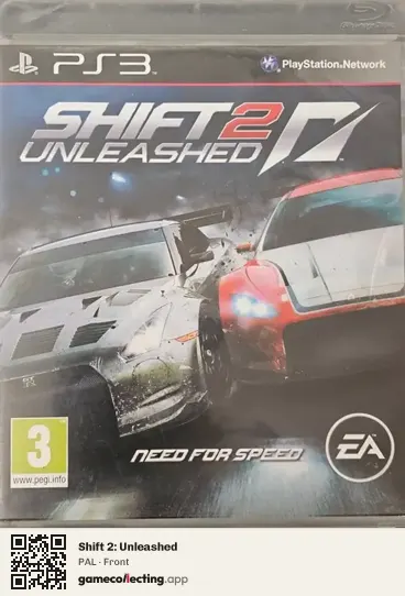 Shift 2: Unleashed PlayStation 3, PAL box front