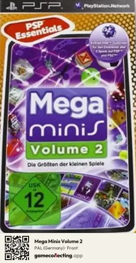 Mega Minis Volume 2 PlayStation Portable, Germany box front