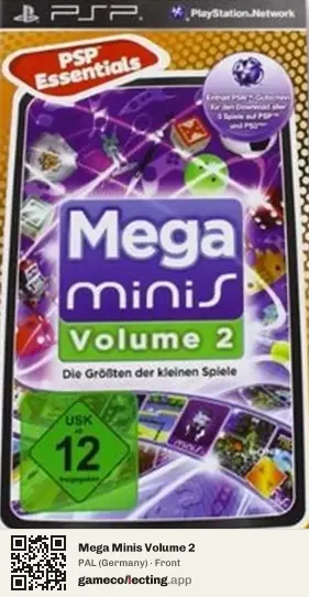Mega Minis Volume 2 PlayStation Portable, Germany box front