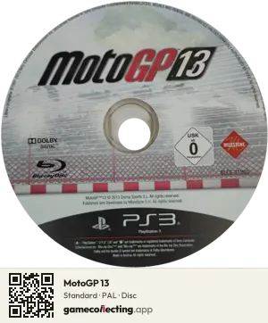 MotoGP 13 PlayStation 3, PAL disc