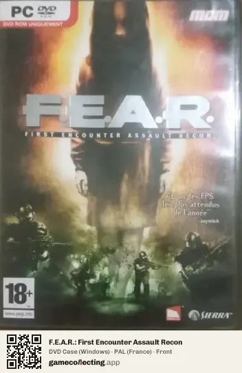 F.E.A.R.: First Encounter Assault Recon Computer, France box front
