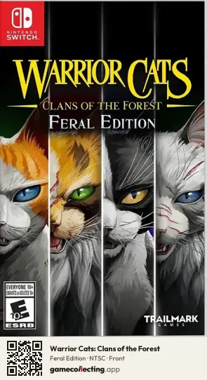 Warrior Cats: Clans of the Forest Nintendo Switch, NTSC box front